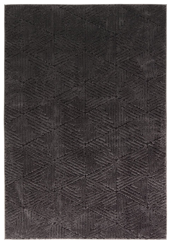 Jaipur Living Calix By Nikki Chu Ziazan Cnu04 Powerloomed Machinemade 70% Polypropylene 30% Polyester Geometric Geometric Indoor Rug Black 70% Polypropylene 30% Polyester Rug159565