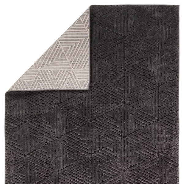 Jaipur Living Calix By Nikki Chu Ziazan Cnu04 Powerloomed Machinemade 70% Polypropylene 30% Polyester Geometric Geometric Indoor Rug Black 70% Polypropylene 30% Polyester Rug159565