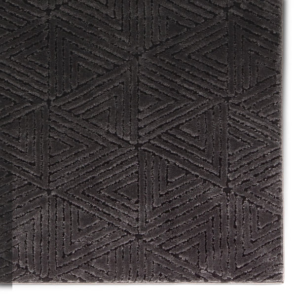 Jaipur Living Calix By Nikki Chu Ziazan Cnu04 Powerloomed Machinemade 70% Polypropylene 30% Polyester Geometric Geometric Indoor Rug Black 70% Polypropylene 30% Polyester Rug159565