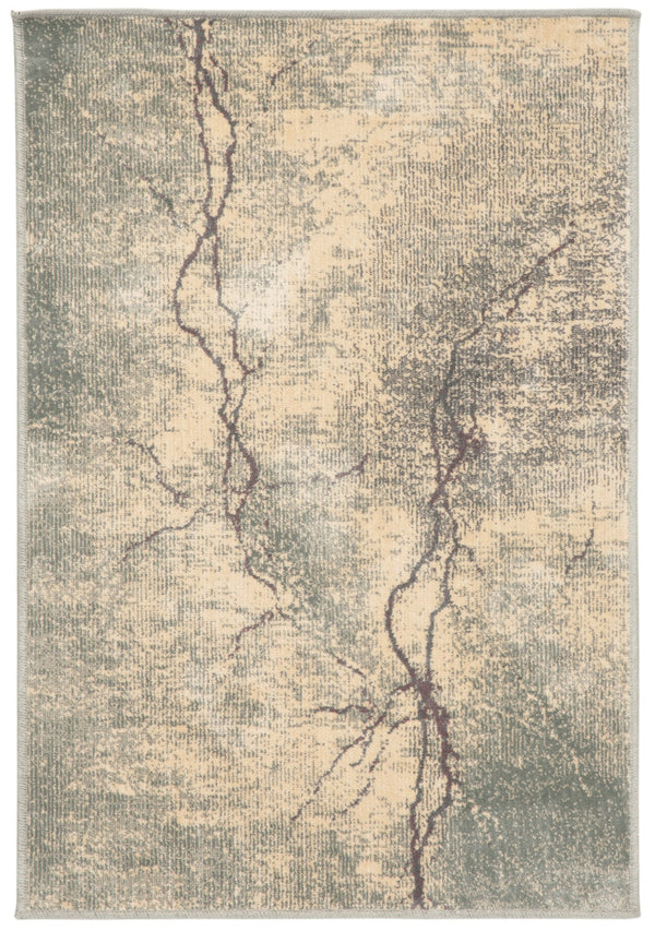 Safavieh Constellation Vintage Power Loomed Area Rug – Stylish Abstract Design For Contemporary Spaces Turquoise ,Multi 67.7% Viscose,20.6% Polyester,11.8% Cotton Cnv748-2224-3