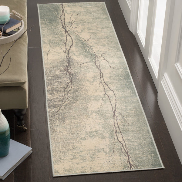 Safavieh Constellation Vintage Power Loomed Area Rug – Stylish Abstract Design For Contemporary Spaces Turquoise ,Multi 67.7% Viscose,20.6% Polyester,11.8% Cotton Cnv748-2224-3