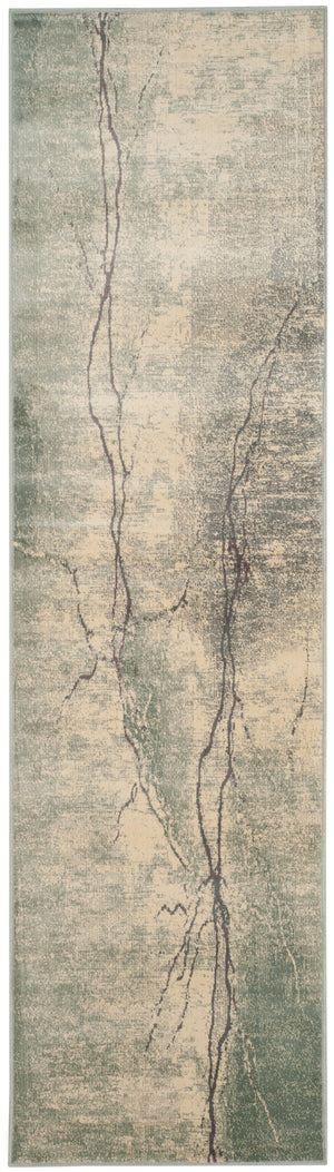 Safavieh Constellation Vintage Power Loomed Area Rug – Stylish Abstract Design For Contemporary Spaces Turquoise ,Multi 67.7% Viscose,20.6% Polyester,11.8% Cotton Cnv748-2224-3