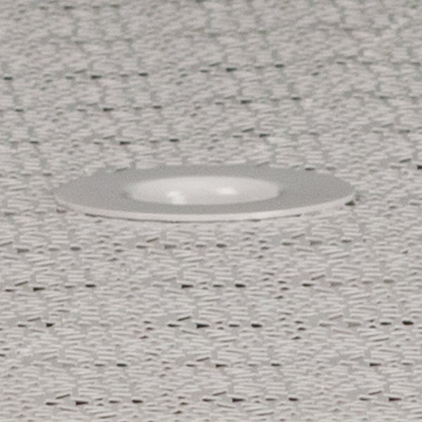 English Elm Oia Commercial-Grade Steel Patio Table with Elegant Rain Flower Top and Umbrella Hole for Any Setting Light Gray 35.25" Round CO-7-SIL-GG