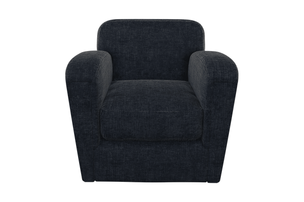 Moss Home Coco Chair - Timeless Club Chair Design Reimagined For Modern Comfort And Stylish Living Spaces Midnight 100% Polyester Coco-cha-33-covmid