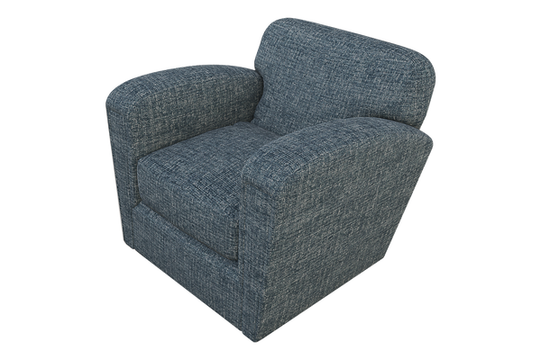 Moss Home Coco Chair - Modern Comfort Meets Timeless Design In A Luxurious Club Chair Experience For Your Home Chambray 100% Polyester Coco-cha-33-doucha