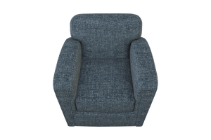 Moss Home Coco Chair - Modern Comfort Meets Timeless Design In A Luxurious Club Chair Experience For Your Home Chambray 100% Polyester Coco-cha-33-doucha