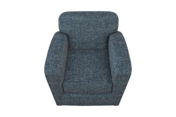 Moss Home Coco Chair - Modern Comfort Meets Timeless Design In A Luxurious Club Chair Experience For Your Home Chambray 100% Polyester Coco-cha-33-doucha