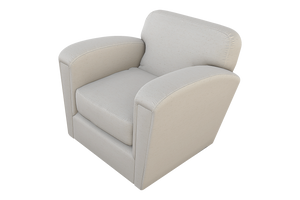 Moss Home Coco Chair – Modern Classic Club Chair In Luxurious Hot Seat Vanilla Fabric For Ultimate Comfort Vanilla 90% Polyester,10% Linen Coco-cha-33-hotvan