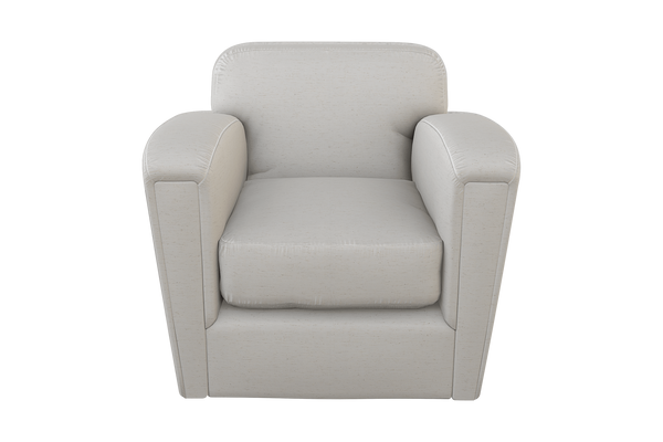 Moss Home Coco Chair – Modern Classic Club Chair In Luxurious Hot Seat Vanilla Fabric For Ultimate Comfort Vanilla 90% Polyester,10% Linen Coco-cha-33-hotvan