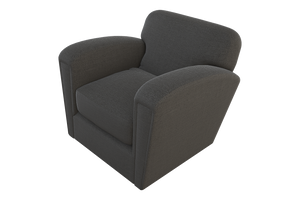 Moss Home Coco Chair - Modern Classic Club Chair Redefined For Ultimate Comfort And Timeless Elegance Anthracite 54% Polyester 36% Viscose 10% Linen Coco-cha-33-offant