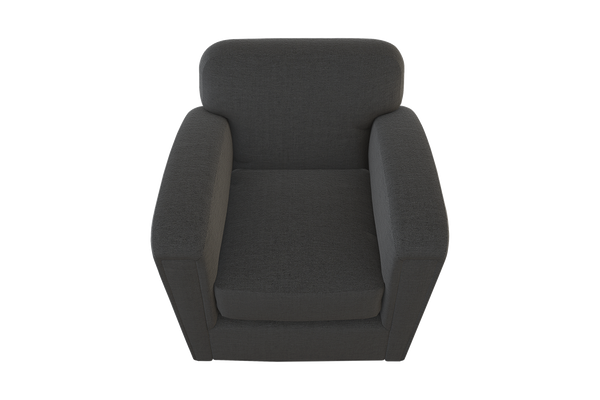 Moss Home Coco Chair - Modern Classic Club Chair Redefined For Ultimate Comfort And Timeless Elegance Anthracite 54% Polyester 36% Viscose 10% Linen Coco-cha-33-offant