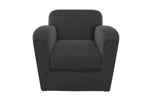 Moss Home Coco Chair - Modern Classic Club Chair Redefined For Ultimate Comfort And Timeless Elegance Anthracite 54% Polyester 36% Viscose 10% Linen Coco-cha-33-offant