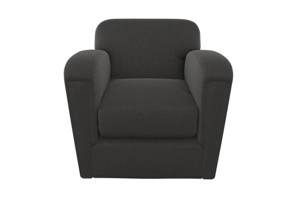 Moss Home Coco Chair - Modern Classic Club Chair Redefined For Ultimate Comfort And Timeless Elegance Anthracite 54% Polyester 36% Viscose 10% Linen Coco-cha-33-offant
