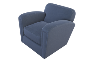 Moss Home Coco Chair - Modern Classic Club Chair Redefined For Ultimate Comfort And Timeless Elegance Indigo 54% Polyester 36% Viscose 10% Linen Coco-cha-33-offind