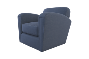 Moss Home Coco Chair - Modern Classic Club Chair Redefined For Ultimate Comfort And Timeless Elegance Indigo 54% Polyester 36% Viscose 10% Linen Coco-cha-33-offind