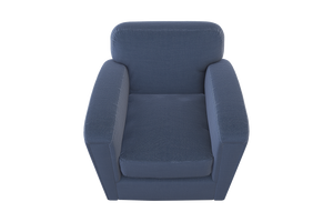 Moss Home Coco Chair - Modern Classic Club Chair Redefined For Ultimate Comfort And Timeless Elegance Indigo 54% Polyester 36% Viscose 10% Linen Coco-cha-33-offind