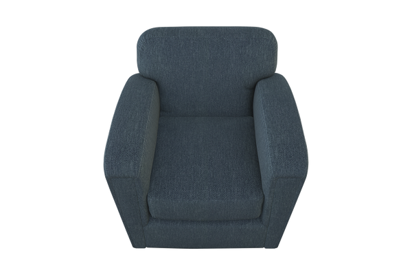 Moss Home Coco Chair: Timeless Club Chair Redefined For Modern Comfort And Stylish Living Spaces Denim 100% Polyester Coco-cha-33-shoden