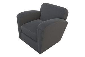 Moss Home Coco Chair - Timeless Club Chair Redefined For Modern Comfort And Stylish Living Spaces Slate 100% Polyester Coco-cha-33-stusla