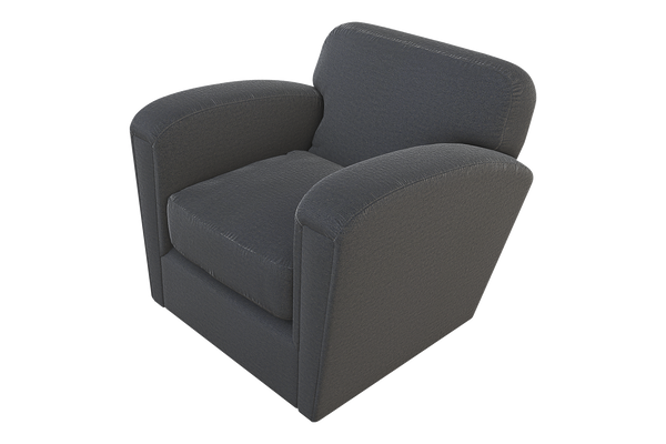 Moss Home Coco Chair - Timeless Club Chair Redefined For Modern Comfort And Stylish Living Spaces Slate 100% Polyester Coco-cha-33-stusla