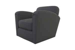 Moss Home Coco Chair - Timeless Club Chair Redefined For Modern Comfort And Stylish Living Spaces Slate 100% Polyester Coco-cha-33-stusla