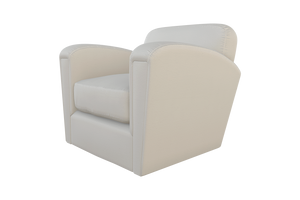 Moss Home Coco Chair - Timeless Club Chair Redefined For Modern Comfort And Stylish Living Spaces Snow 100% Polyester Coco-cha-33-stusno