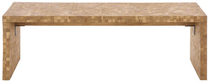 Safavieh Francisco Reclaimed Teak Square Coffee Table Eco Industrial Low Profile Living Room COF1000A