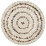 Safavieh Keary Round Coffee Table White / Gold 29.9" x 29.9" x 16.9"