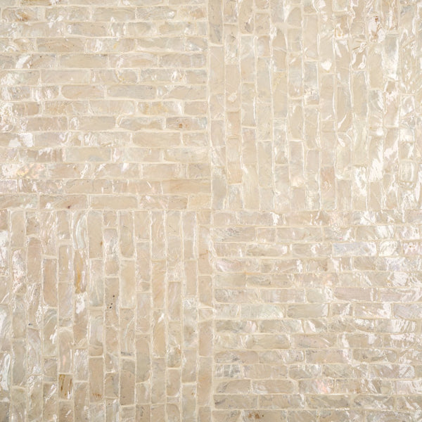 Safavieh Scarlett Rectangular Prism Coffee Table - Elegant Natural Capiz Design With Silver Base For Modern Homes Natural ,Silver Mdf Solid Wood ,Capiz Cof1803a