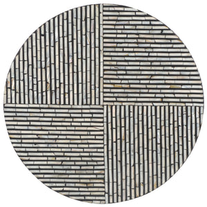 Safavieh Hamza Round Coffee Table - Elegant Black Mother Of Pearl Design, Modern Luxury For Your Living Space Multi ,Black Mdf Solid Wood ,Mop Cof1804a