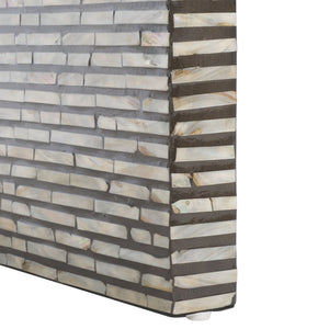 Safavieh Hamza Rectangle Coffee Table – Elegant Black With Unique Mother Of Pearl Inlays For Sophisticated Style Multi ,Black Mdf Solid Wood ,Mop Cof1805a