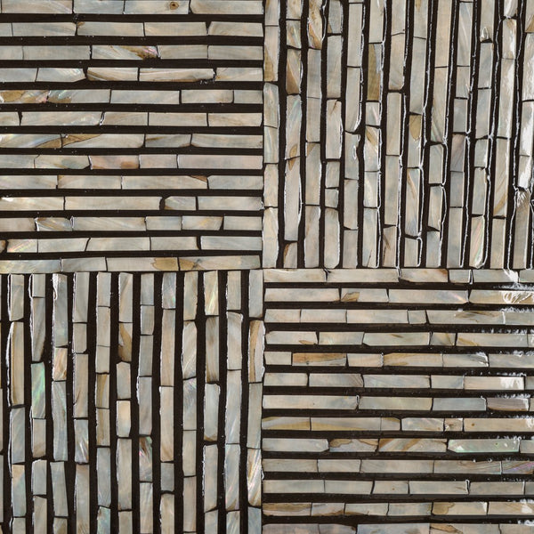 Safavieh Hamza Rectangular Prism Coffee Table - Modern Black With Opulent Mother Of Pearl Accent Design Multi ,Black Mdf Solid Wood ,Mop Cof1806a