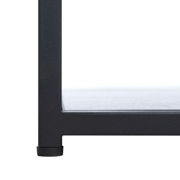 Safavieh Ackley Modern Glass Coffee Table With Storage Shelf - Sleek Black Frame For Contemporary Living Spaces COF2000A
