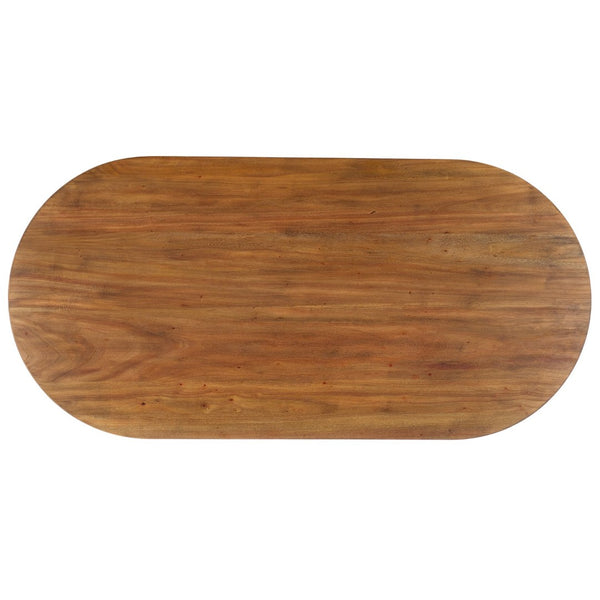 Safavieh Syura Elegant Ribbed Coffee Table - Sculptural Design With Curved Top And Flared Legs For Modern Living Natural COF2100A