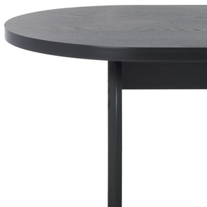 Safavieh Syura Elegant Ribbed Coffee Table - Sculptural Design With Curved Top And Flared Legs For Modern Living Black COF2100B
