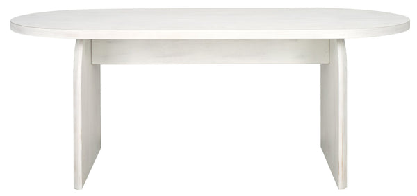 Safavieh Syura Elegant Ribbed Coffee Table - Sculptural Design With Curved Top And Flared Legs For Modern Living White Wash COF2100C