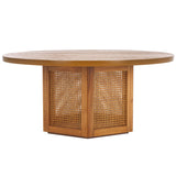 Safavieh Danez Cane Coffee Table Natural / Natural 42" x 42" x 18"