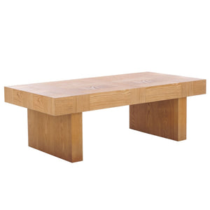 Safavieh Habana Coffee Table - Elevate Your Living Room With Rustic Charm, Style, And Spacious Functionality Natural Wood Cof2300a
