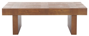 Safavieh Habana Coffee Table - Elevate Your Living Room With Rustic Charm, Style, And Spacious Functionality Walnut Wood Cof2300b