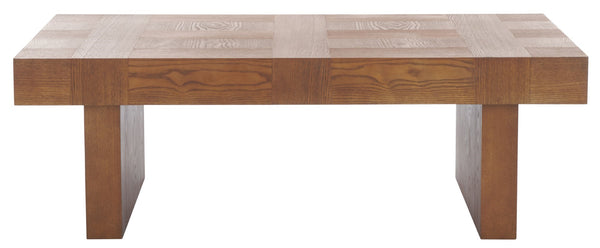 Safavieh Habana Coffee Table - Elevate Your Living Room With Rustic Charm, Style, And Spacious Functionality Walnut Wood Cof2300b