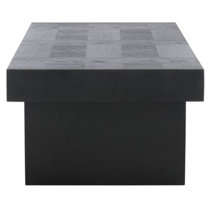 Safavieh Habana Coffee Table - Rustic Elegance With Spacious Surface For Modern Living Room Decor And Functionality Black COF2300C