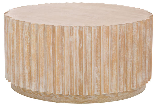 Safavieh Kanpun Coffee Table - Elegant Bleached White Wood Design For Timeless Home Décor & Style Bleached White Wood Cof2301a