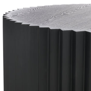 Safavieh Kanpun Coffee Table - Elegant Black Wood Design For Modern Living Spaces, Timeless Style & Durability Black Wood Cof2301b