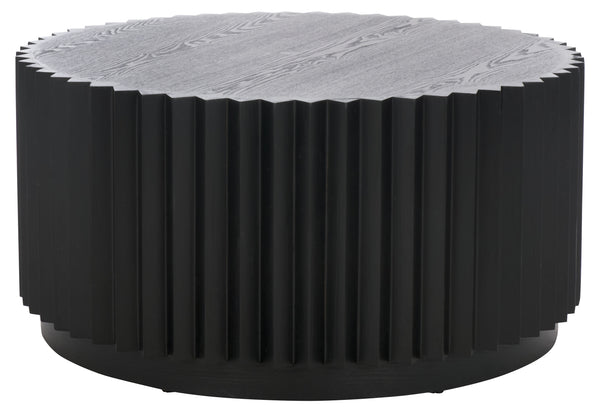 Safavieh Kanpun Coffee Table - Elegant Black Wood Design For Modern Living Spaces, Timeless Style & Durability Black Wood Cof2301b