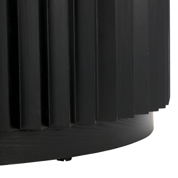 Safavieh Kanpun Coffee Table - Elegant Black Wood Design For Modern Living Spaces, Timeless Style & Durability Black Wood Cof2301b