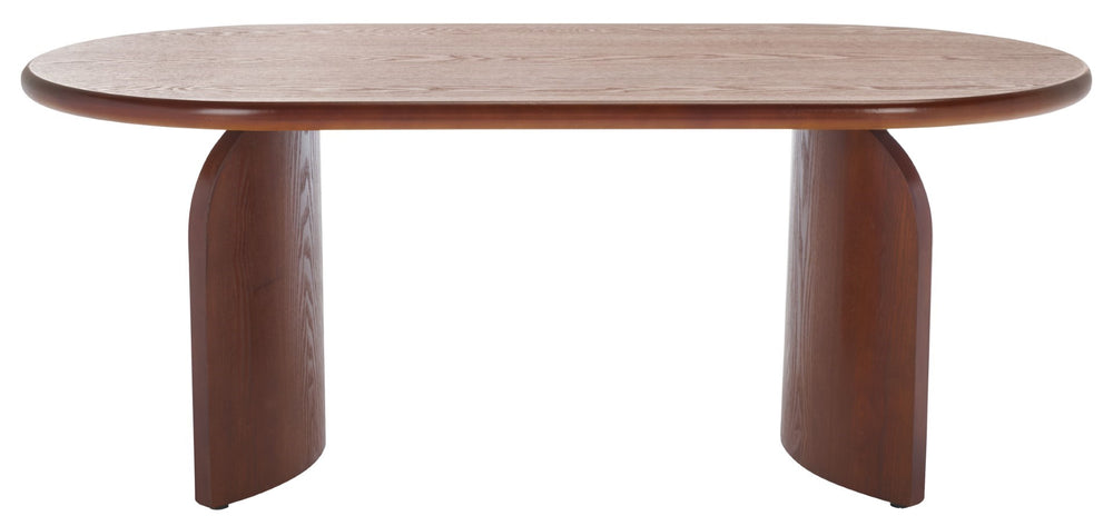 Safavieh Chakun Coffee Table - Elegant Wood Design, Durable Craftsmanship, Perfect For Stylish Living Spaces Walnut Wood Cof2302a