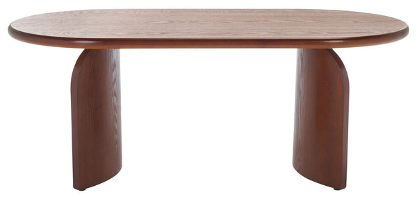 Safavieh Chakun Coffee Table - Elegant Wood Design, Durable Craftsmanship, Perfect For Stylish Living Spaces Walnut Wood Cof2302a