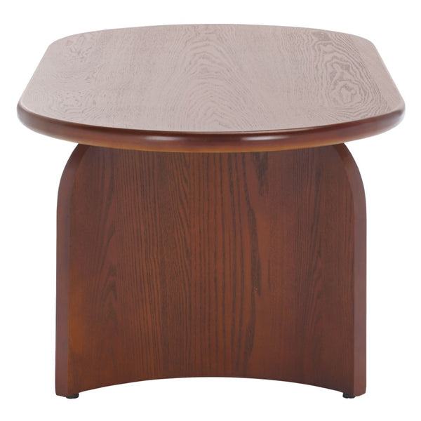 Safavieh Chakun Coffee Table - Elegant Wood Design, Durable Craftsmanship, Perfect For Stylish Living Spaces Walnut Wood Cof2302a