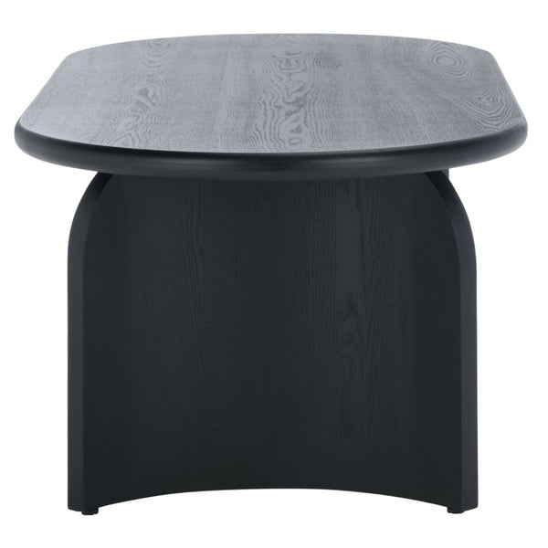 Safavieh Chakun Coffee Table - Elegant Wood Design, Durable Craftsmanship, Perfect For Stylish Living Spaces Black Wood Cof2302b