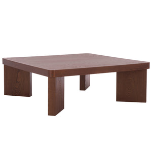 Safavieh Camino Coffee Table - Elegant Walnut Finish, Timeless Design & Functional Style For Your Living Room Walnut Wood Cof2303a