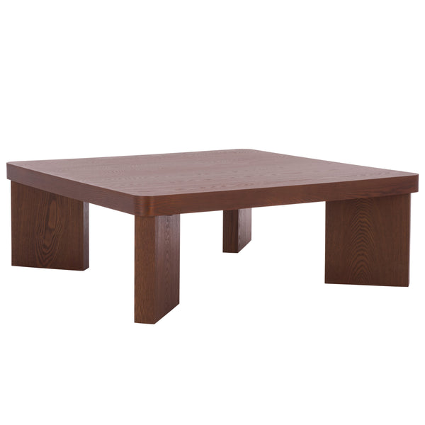 Safavieh Camino Coffee Table - Elegant Walnut Finish, Timeless Design & Functional Style For Your Living Room Walnut Wood Cof2303a